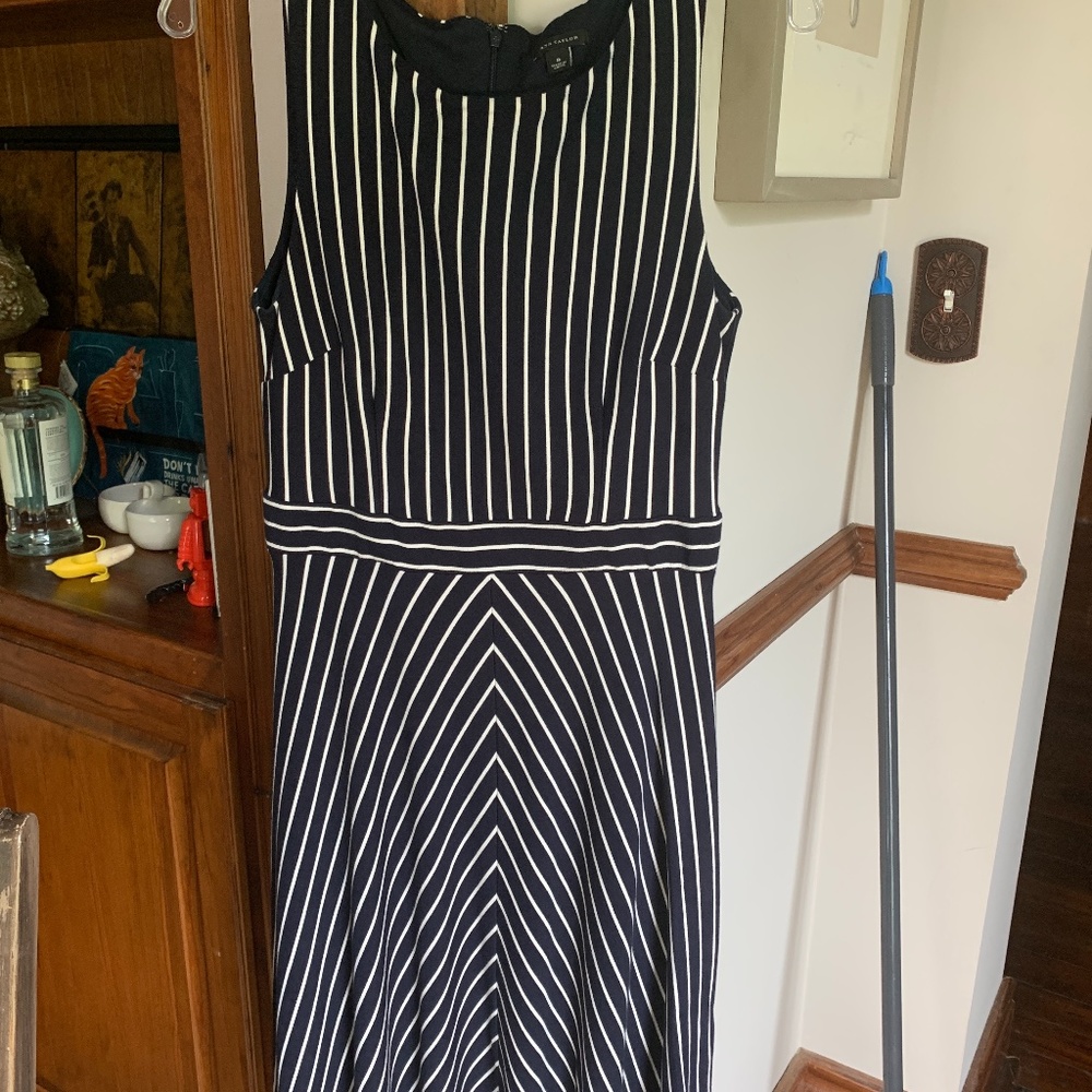 Ann Taylor heavy stretch stripe dress. I wore it once to my knowledge.‎